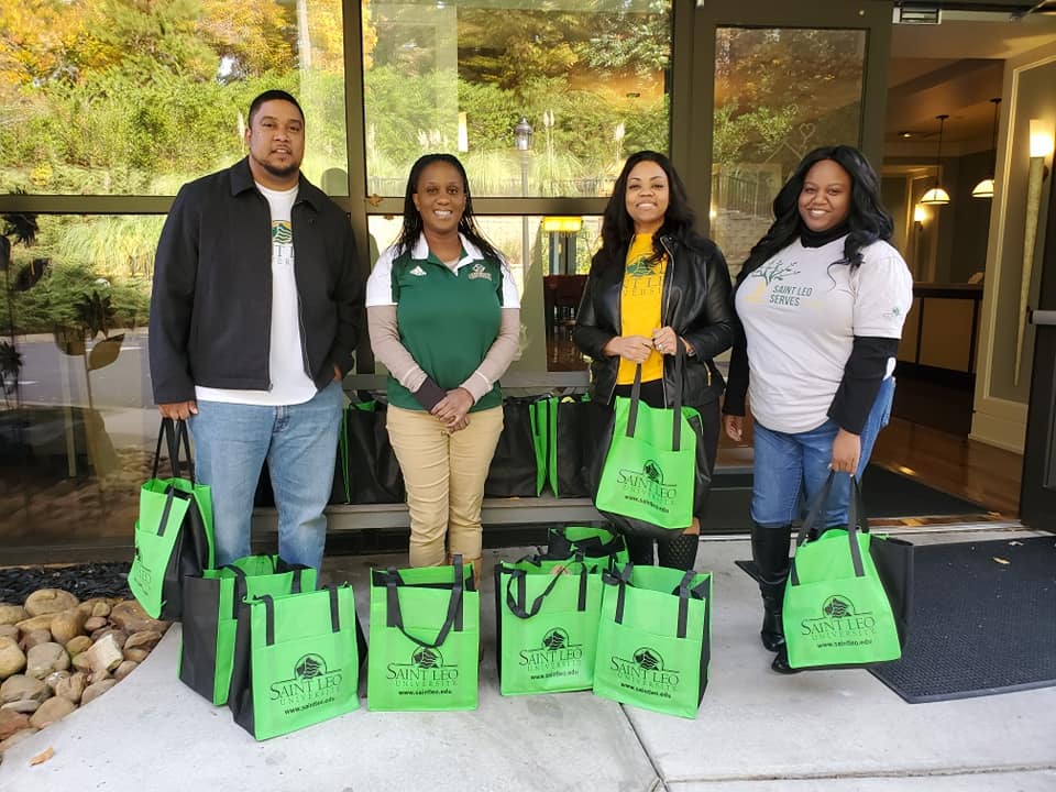 The Atlanta Education Center staff drops off supplies for Ronald McDonald House Charities